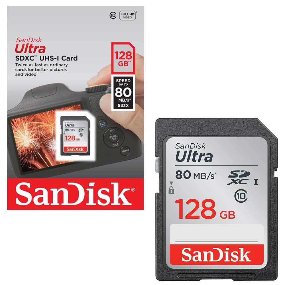 SanDisk Ultra SDXC UHS-I Class 10 80MB/s 128GB / Memori Sandisk 128GB/80MB/s