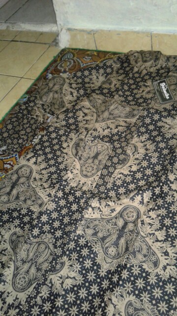 Gamis Batik Modern Murah Katun Halus Kombinasi Truntum, Ori Batik Aksara Pekalongan Big Size Jumbo