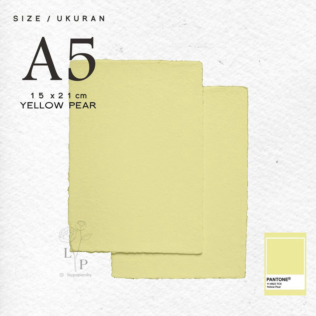 

Handmade Paper / Kertas Daur Ulang / Recycle Paper - Yellow Pear