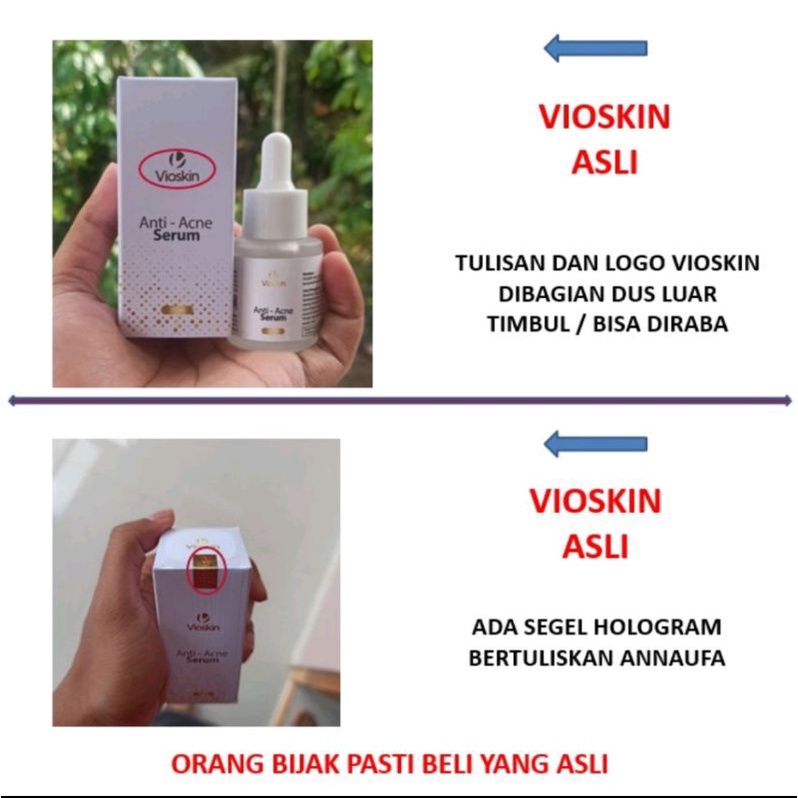 AMPUH VIOSKIN Anti acne SERUM Penghilang JERAWAT bekas luka WAJAH