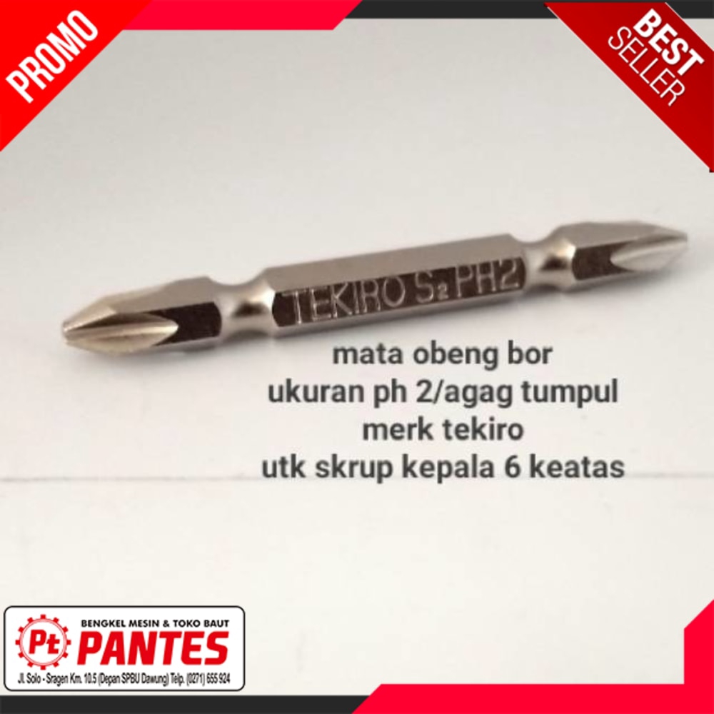 MATA BOR OBENG PH2 TEKIRO MATA BOR OBENG SCREW MATA OBENG BOR - READY
