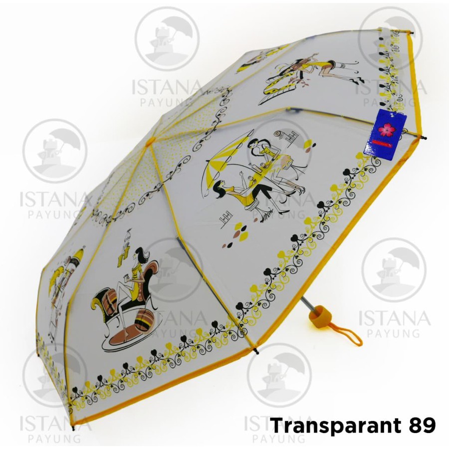 PAYUNG LIPAT 3 TRANSPARANT KOREA MERK SAKURA ORIGINAL 4.7