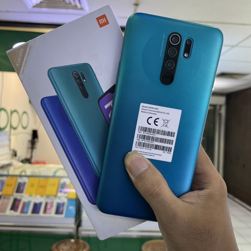 redmi 9 ram 4/64gb second fullset original bekas pakai