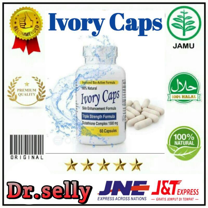 IVORY CAPS ORIGINAL GLUTATHIONE COMPLEX 1500MG IVORY CAPS ASLI