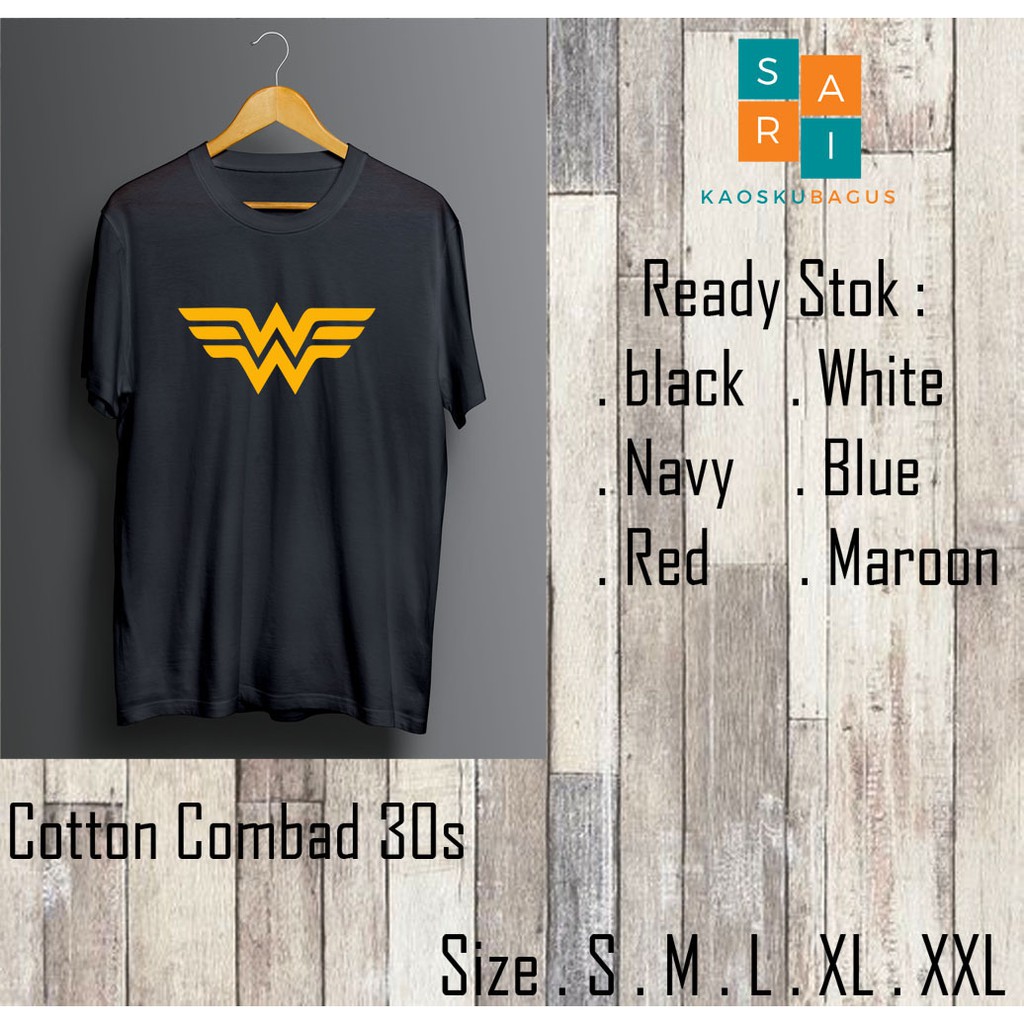 Kaos / Baju / Tshirt Distro / Logo Wonderwomen Keren Murah Keren