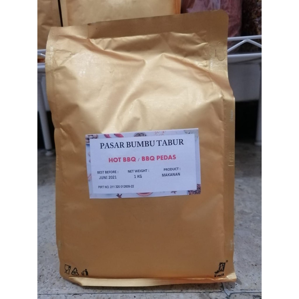 

BUMBU TABUR HOT BARBEQUE / BBQ 1 KG BUBUK MAKANAN ENAK MURAH HALAL