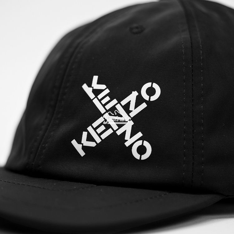 Kenzo Mini Cross Nylon Cap Black