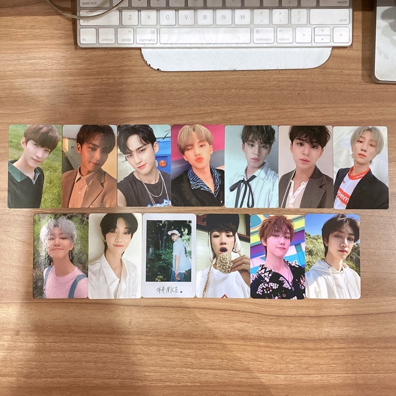 seventeen photocard pt3 (dk mingyu the8 ymmday follow incomplete henggarae syannara semicolon yes24 