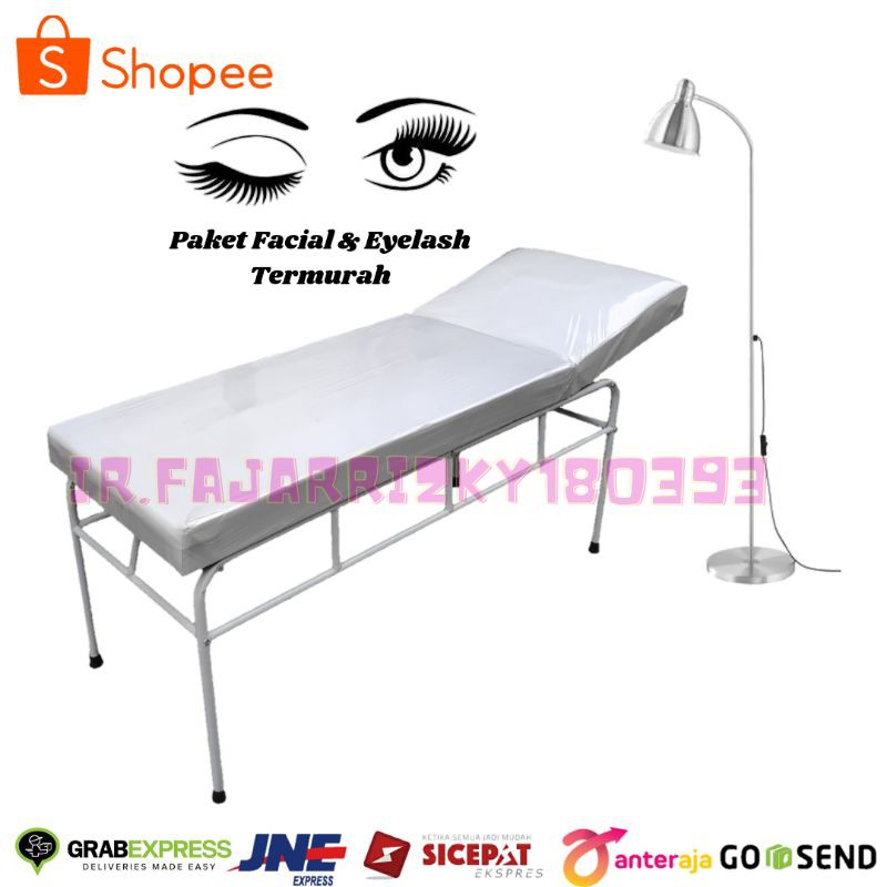 Ranjang Facial/Kasur Eyelash Extension/Bed Facial 1paket + Lampu