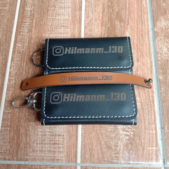 Gantungan Kunci Stnk Motor / Mobil Original Kulit Sapi Key Wallet By Soza