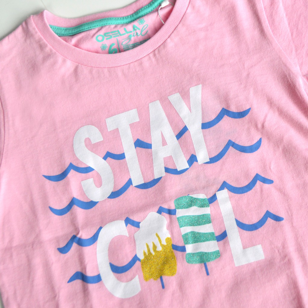 OSELLA BAJU ANAK PEREMPUAN TSHIRT STAY Pink 2-2