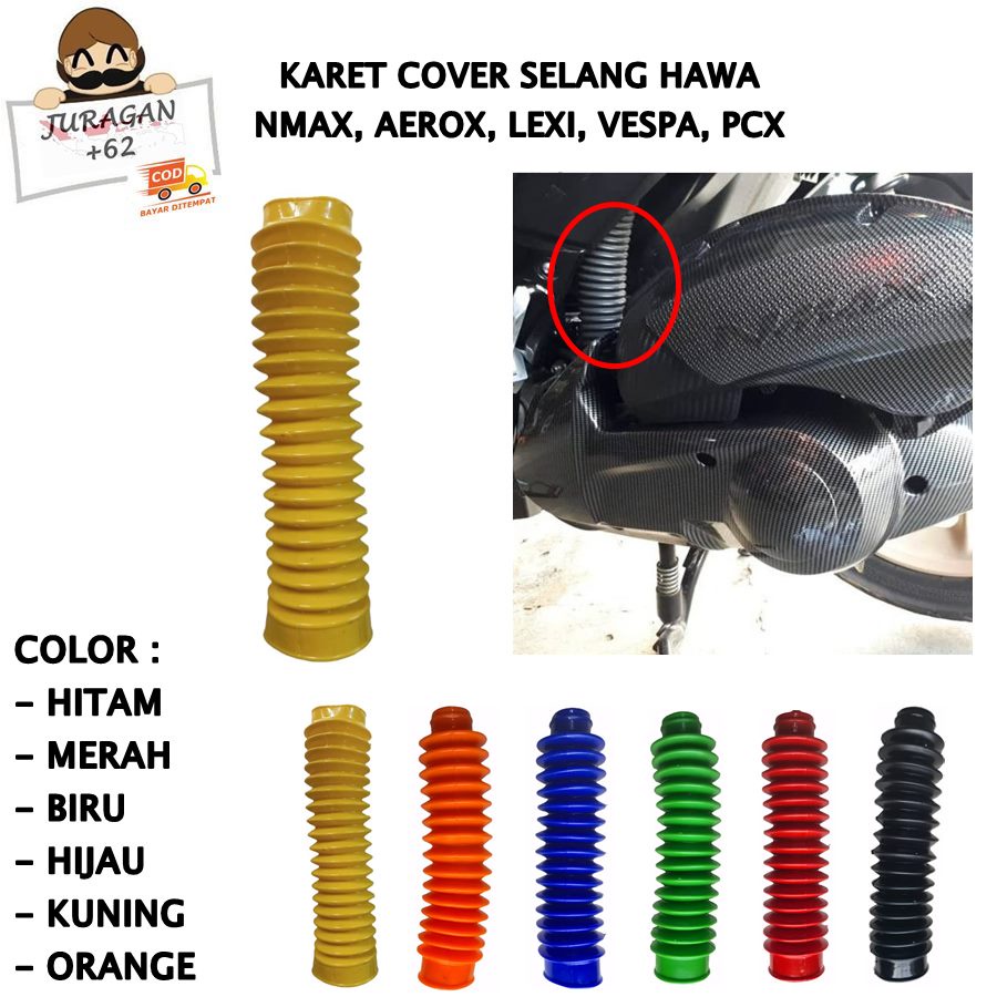 COVER SELANG HAWA SELANG HAWA KARET SELANG HAWA NMAX KARET PELINDUNG SELANG HAWA FILTER AEROX LEXI