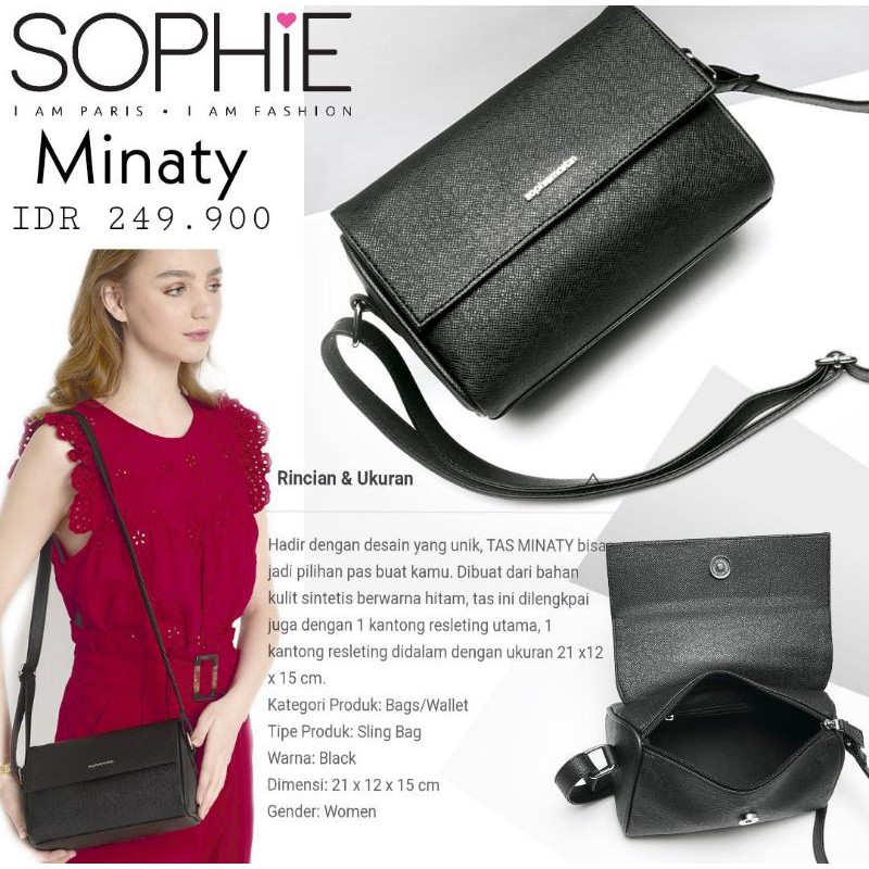 TAS MINATY BY SOPHIE PARIS PROMO 249.900 JADI 143.900