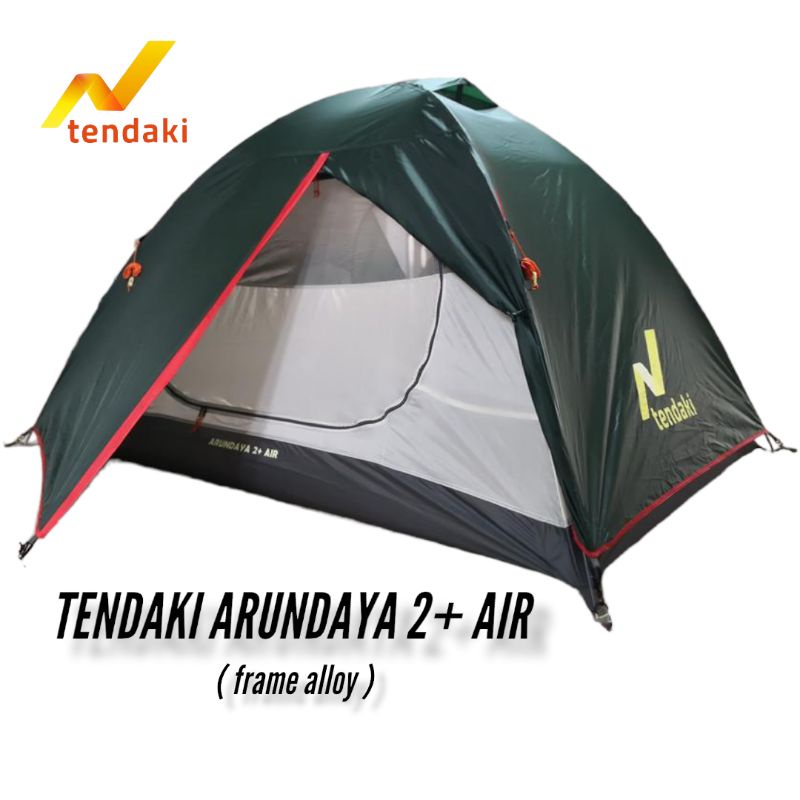 TENDAKI •tenda dome Arundaya 2+ Air •Alloy Pole T7001 Double Layer PU4000mm, borneo 2