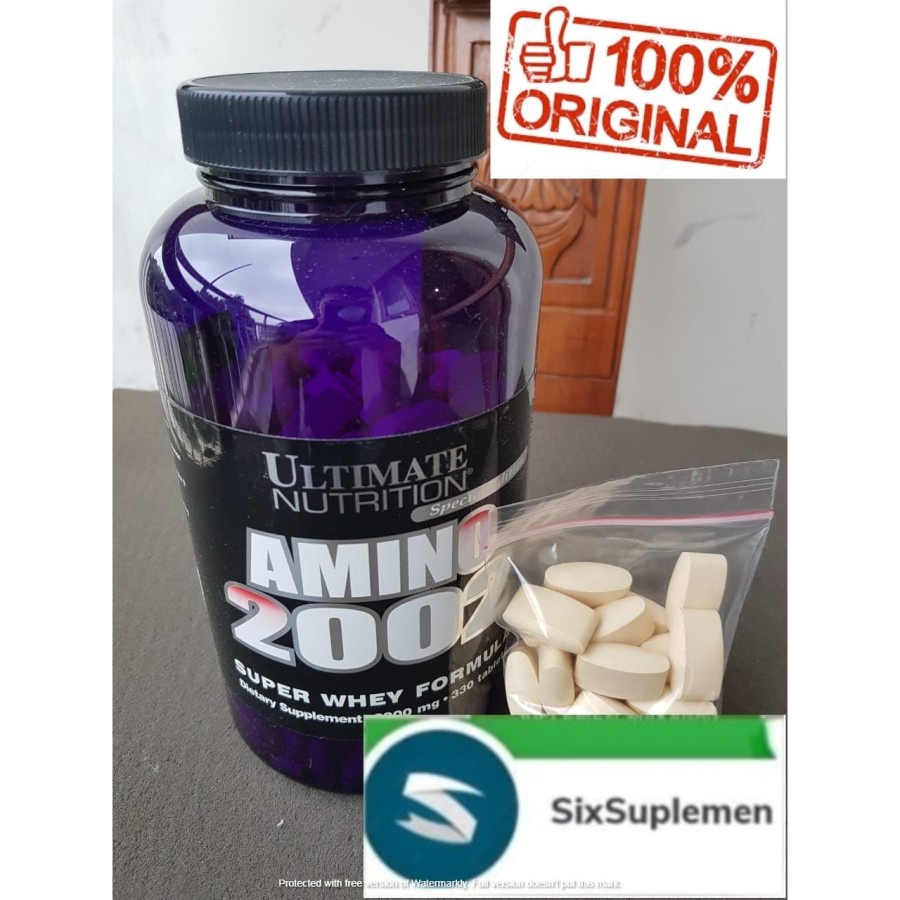 Ultimate Nutrition Amino 2002 1 Tablet (Eceran) (Beli 30 Caps ++ Bonus Botol Kosong Random)