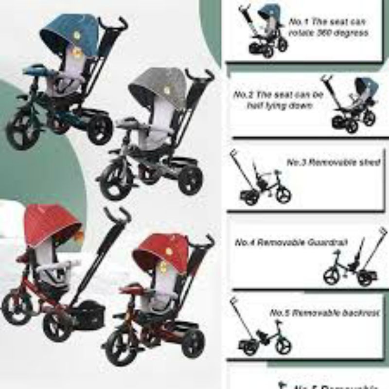 tricycle sepeda stroller pacific 5099