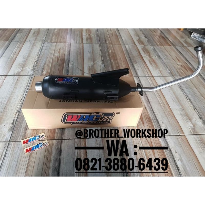 Knalpot WRC standar racing KONDOMAN  Mio soul Fino