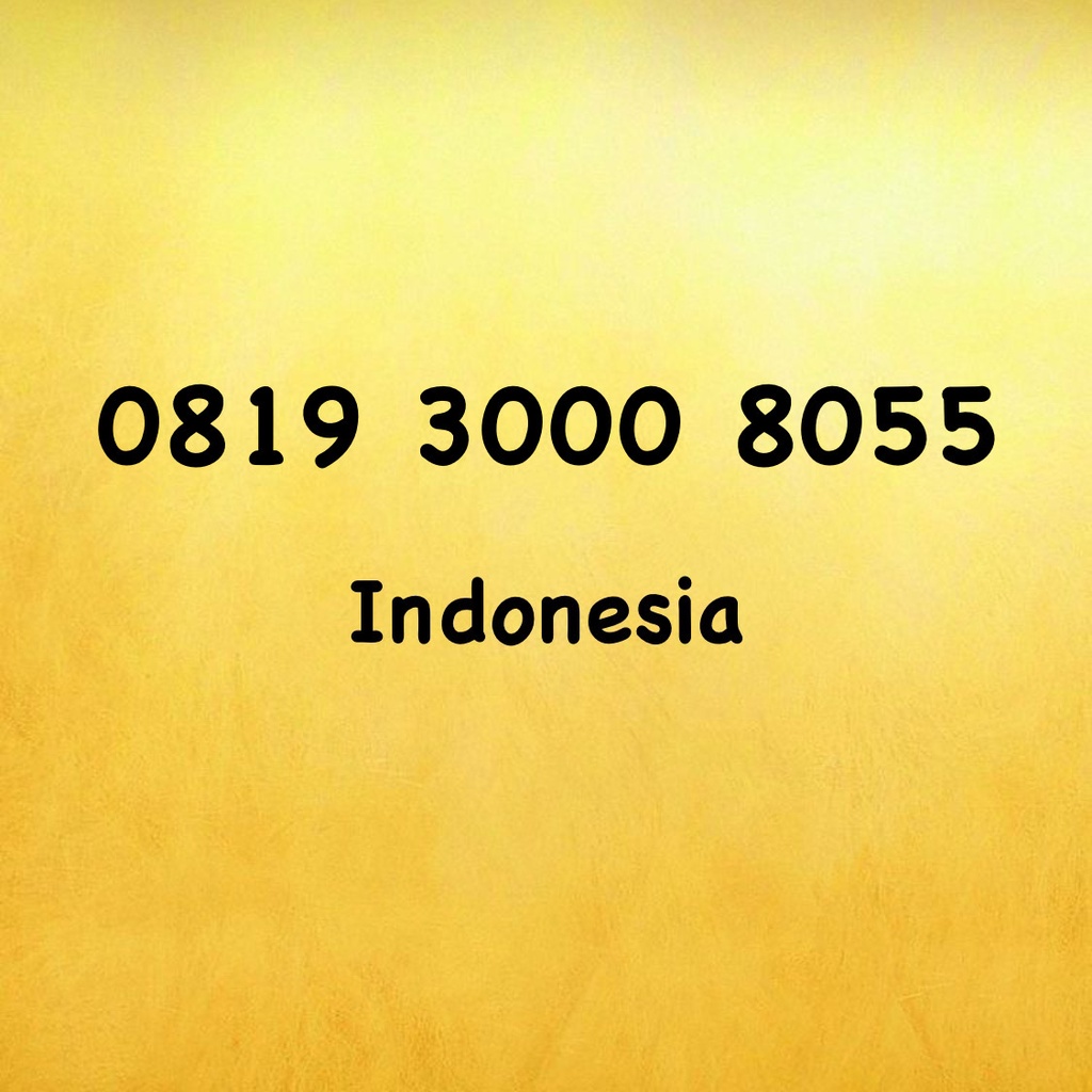 Nomor Cantik XL Bebas Seri BOSS - BOS - 805 - 0819 3000 8055