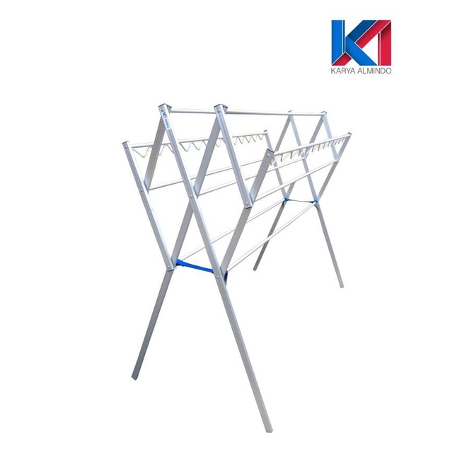 Jemuran Baju Aluminium Palang 9 / Jemuran Baju Lipat