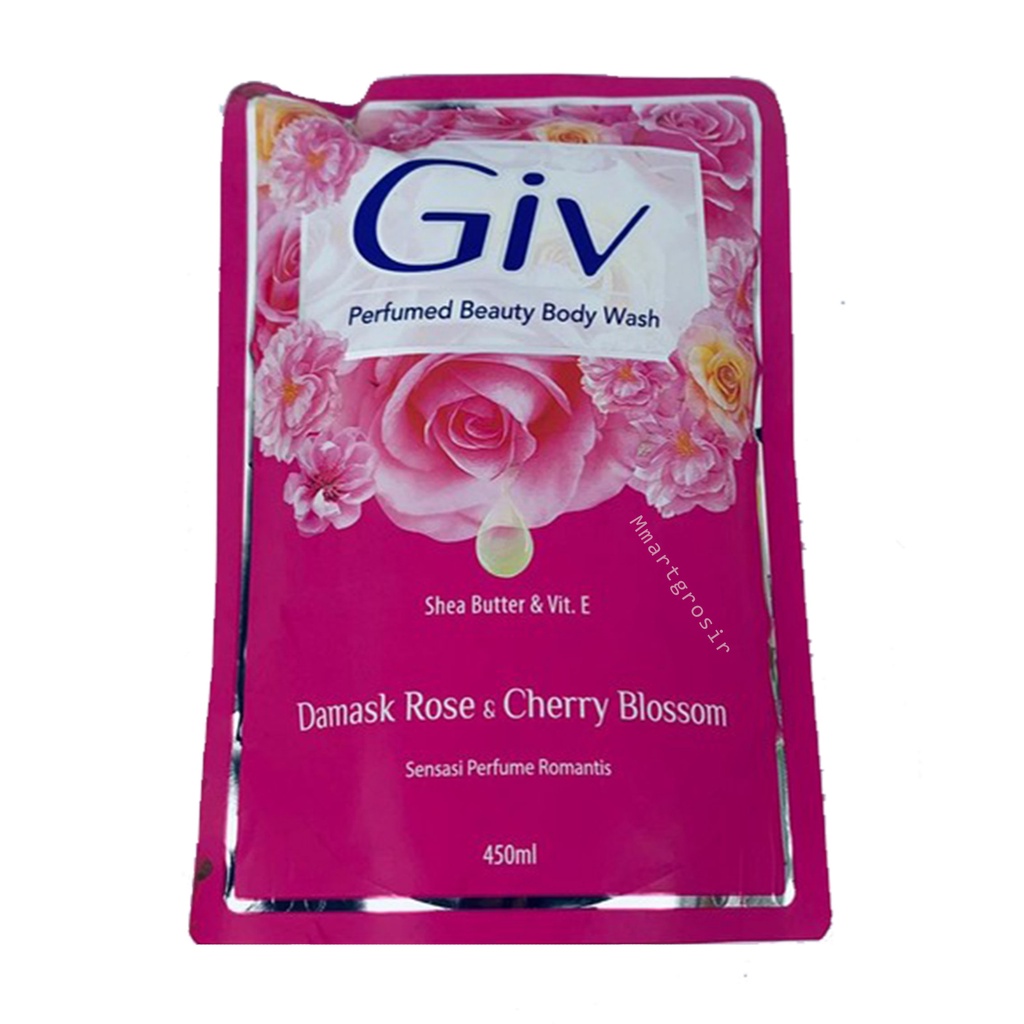 Giv Perfumed Beauty /Sabun Cair Refill/Damask Rose Cherry/ 450ml