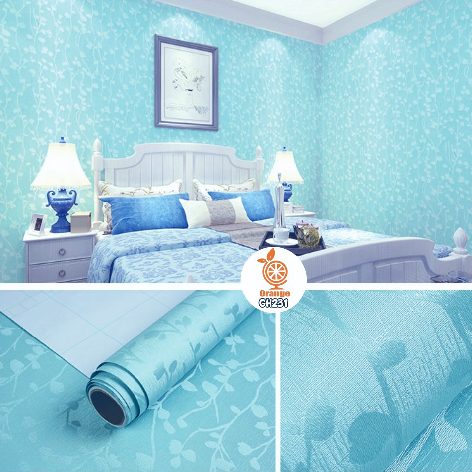 Wallpaper dinding Pastel Mewah Dekorasi Dinding Kamar Tidur Dan Ruang Tamu Aesthetic - fw88