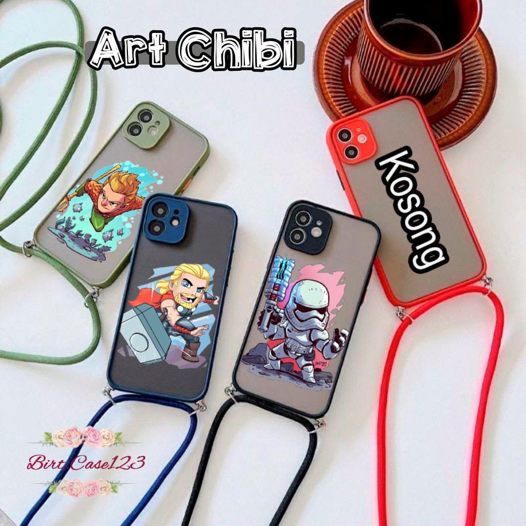 SOFTCASE SLINGCASE DOVE ART CHIBI OPPO SAMSUNG VIVO XIAOMI REALME IPHONE ALL TYPE BC5746