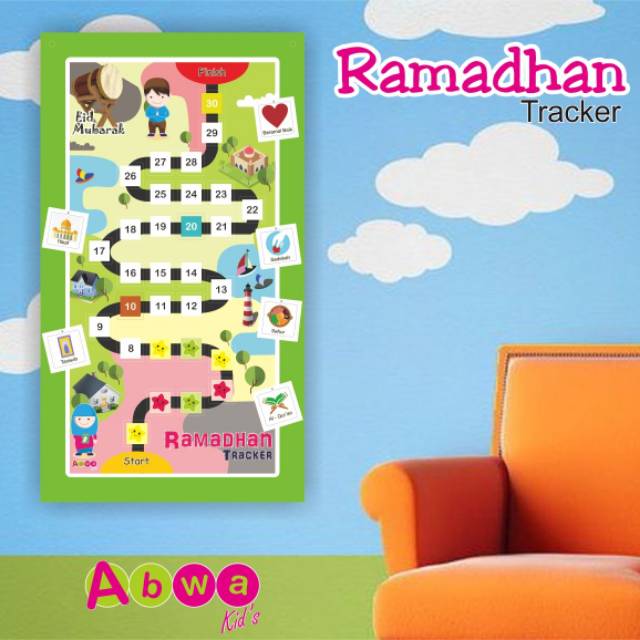 Poster Ramadhan Ramadhan Tracker Sticker Ramadhan Kegiatan Ramdhan Abwakids Shopee Indonesia