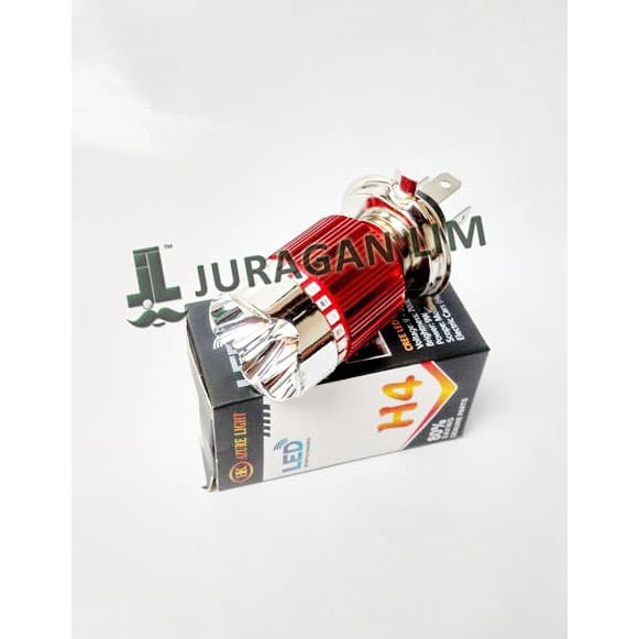 Lampu Utama Headlamp Led 4 Mata Corong H4 + Angel Eyes