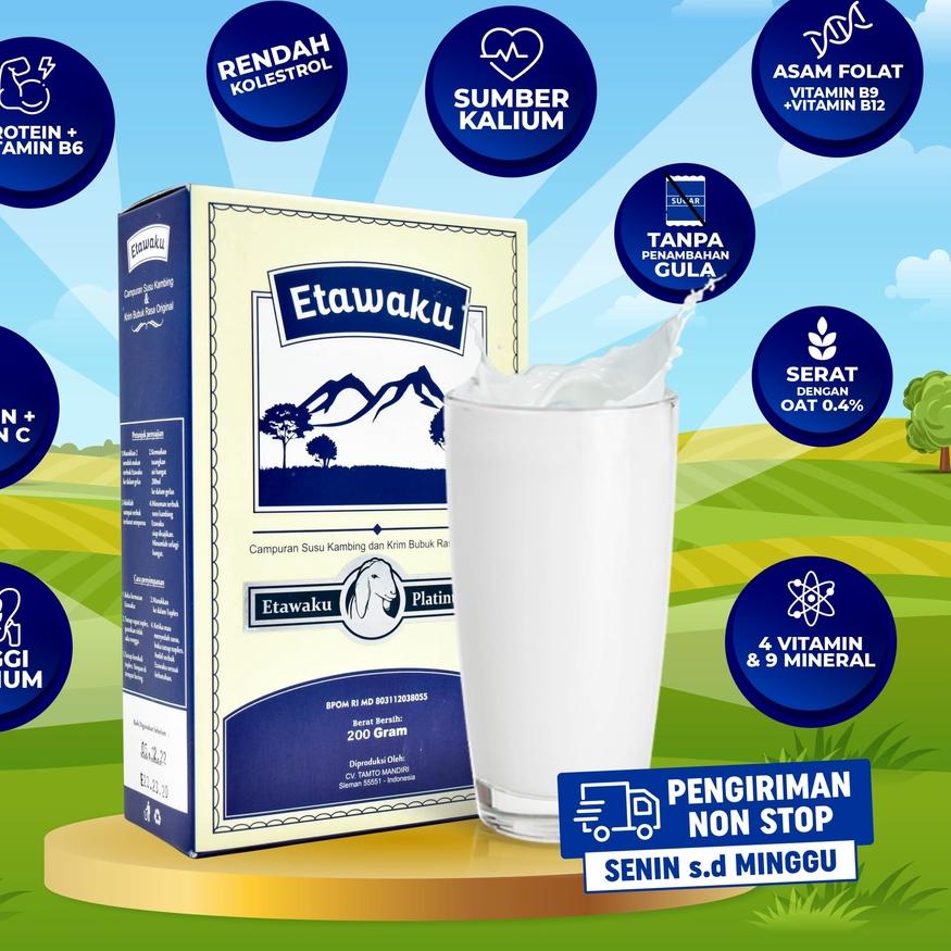 

『Original』 ETAWAKU SUSU KAMBING ETAWA PREMIUM | AMPUH ATASI SENDI TULANG DAN NAFAS, BPOM 100% HALAL gas !!