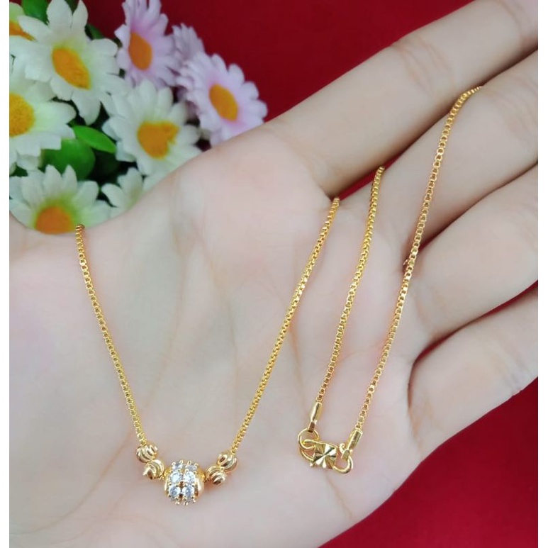 Kalung liontin emas muda kadar 35% aksesoris perhiasan wanita dewasa, kalung dewasa free liontin