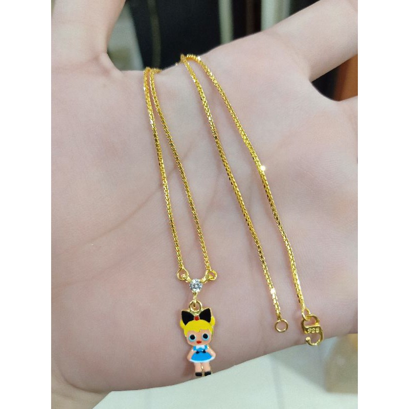 KALUNG ANAK IMPORT PERAK 925 LAPIS MAS 24K ASLI