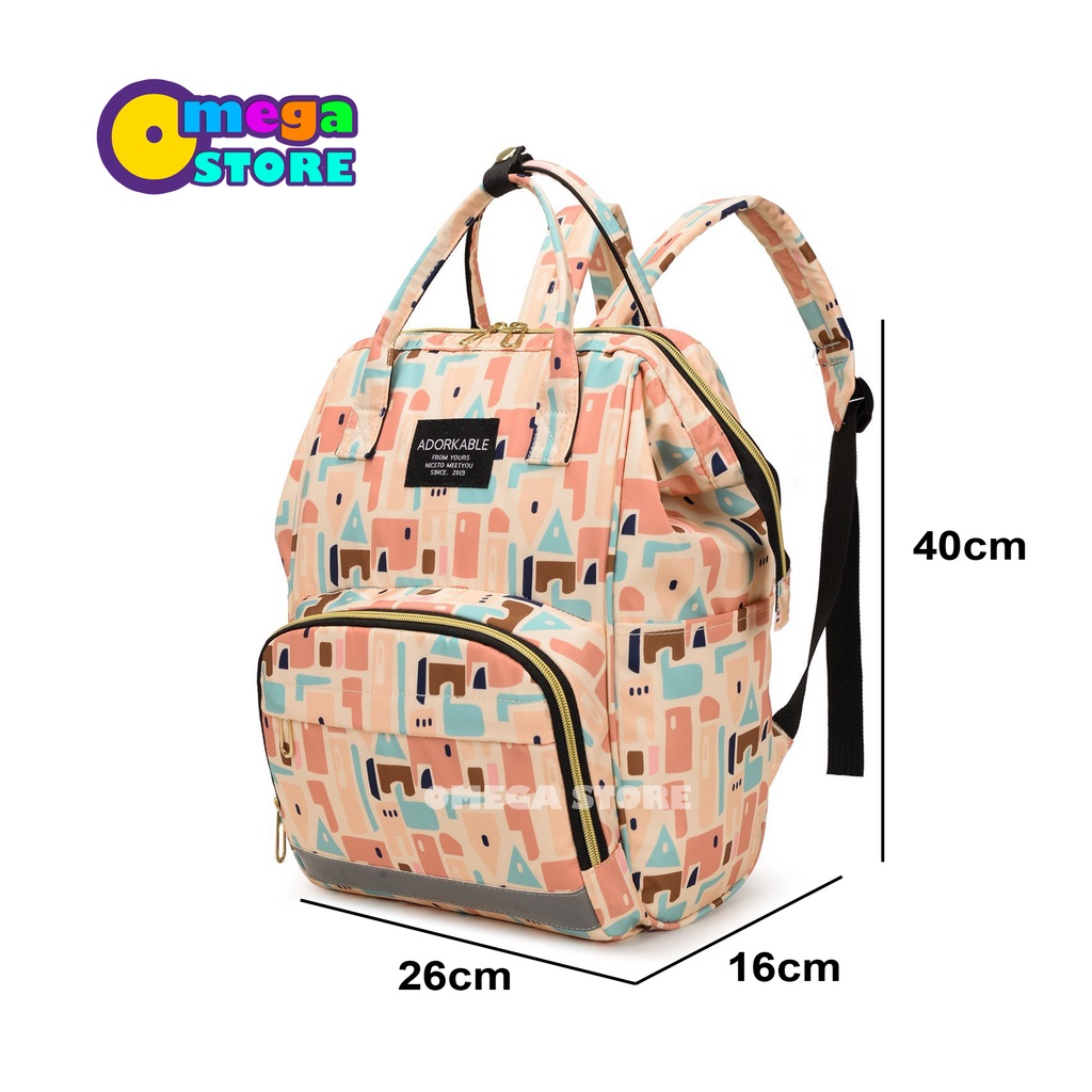 Diaper Bag Multi-Function Tas Travel Perlengkapan Bayi Multifungsi Mom&amp;Baby Bag Korean Fashion Tas Ransel Wanita 232