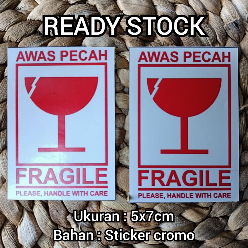 

STICKER FRAGILE, STICKER LABEL, STICKER FRAGILE UNTUK PENGIRIMAN, STICKER FRAGILE AWAS PECAH HANDLE WITH CARE