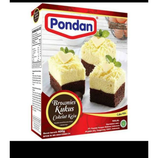 

PONDAN BROWNIES KUKUS COKELAT KEJU 400 GRAM