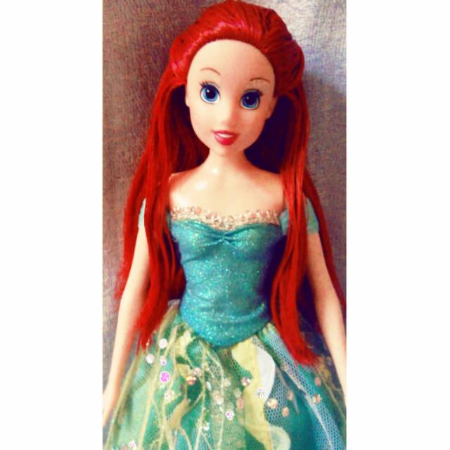 Boneka barbie disney princess ariel mermaid original