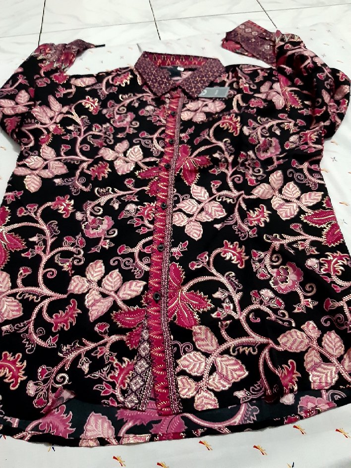 (real Pict) Couple Batik Kebaya Brukat Cp Sarwendah Jumbo Xl