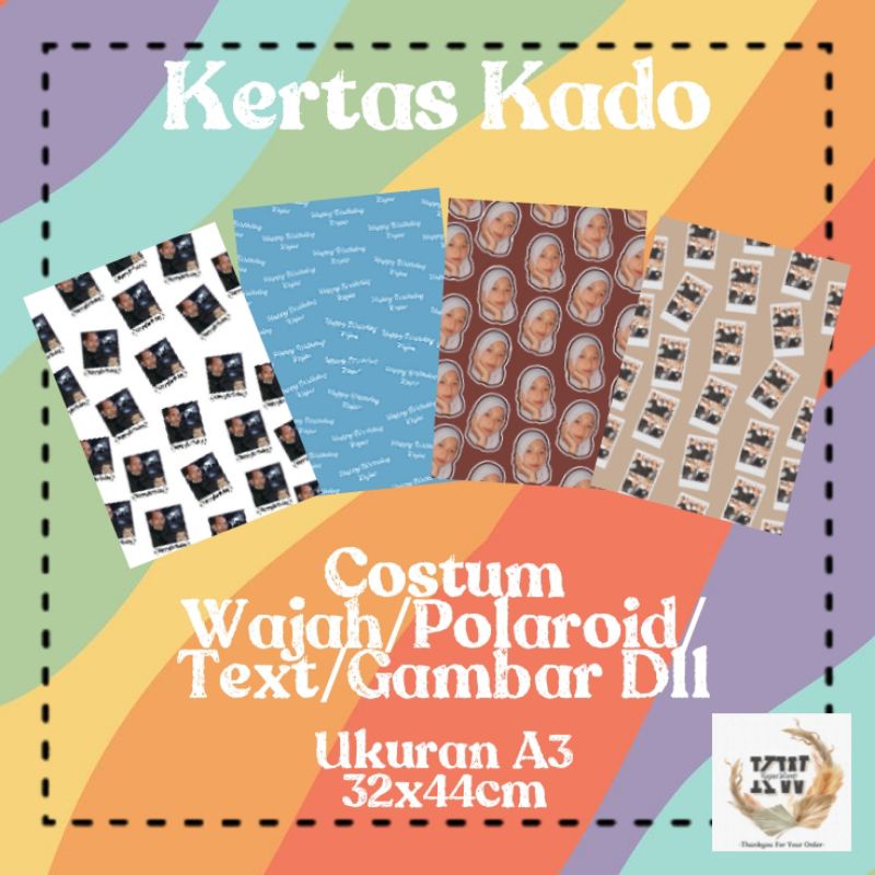 

Kertas kado Custome