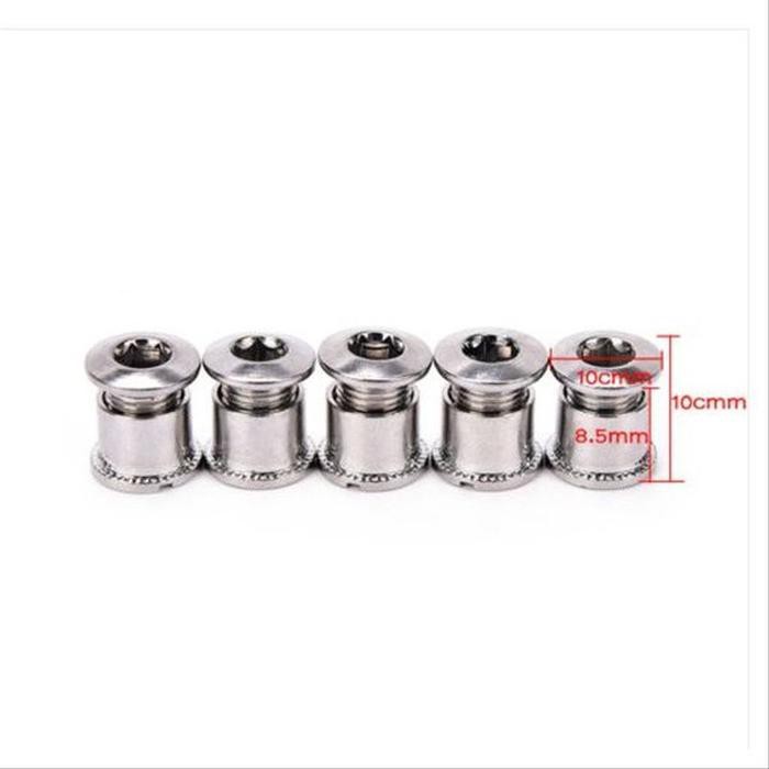 BAUT CHAIN RING DOUBLE DOUBEL BAUT CHAINRING stainless bolt crankset mtb sepeda lipat crank shimano