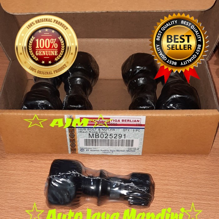 Baut roda depan Ps100 Ps120 RH kanan Ori Orisinil Original