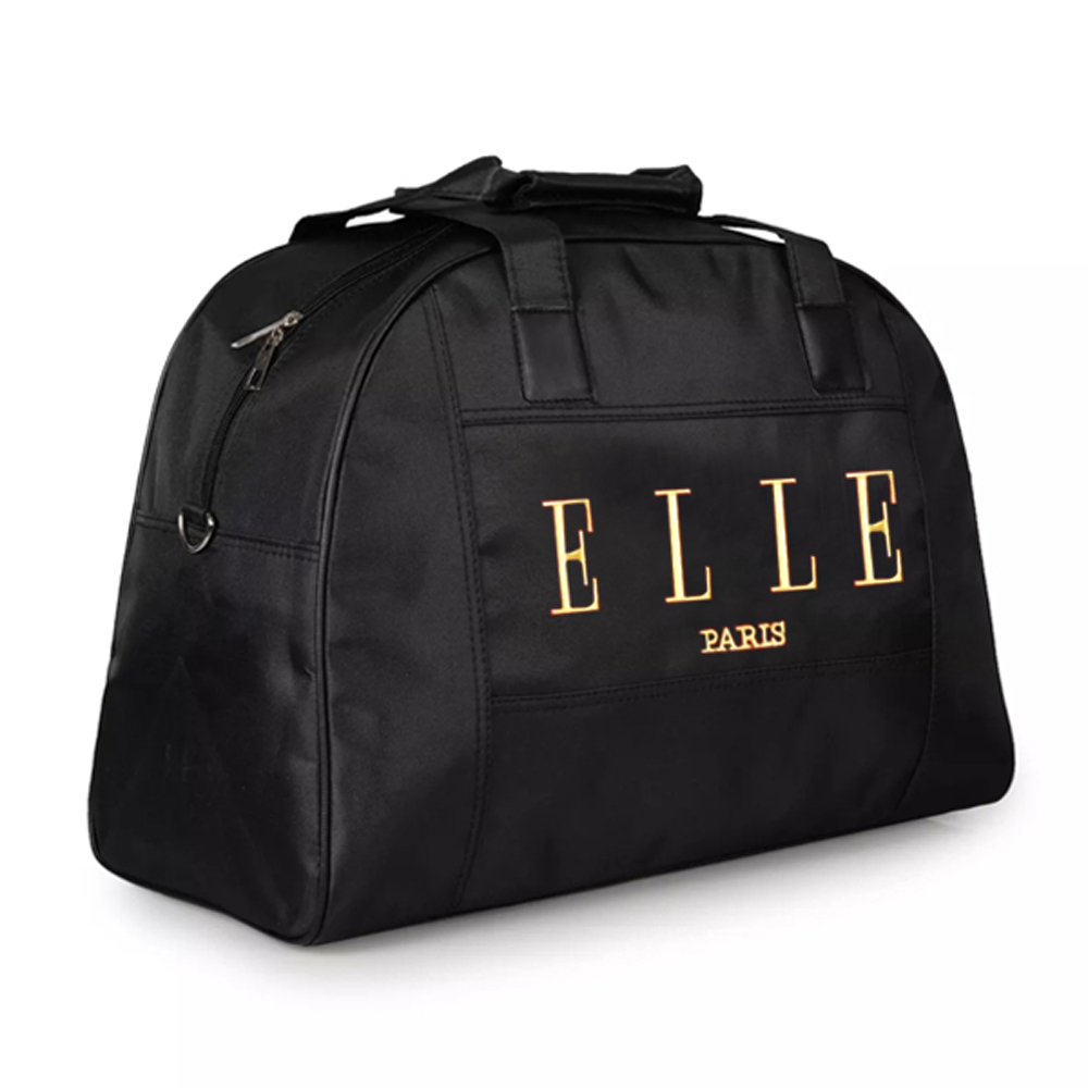 11.11&amp;12.12 BIG SALE!! Tas Travel Bag ELLE E90 Tas Multifungsi 2in1 Bisa Selempang Bisa Jinjing Tas Pakaian Mudik - Black