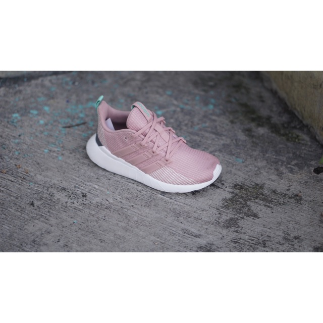 Sepatu running wanita adidas questar flow dusty pink original BNWB
