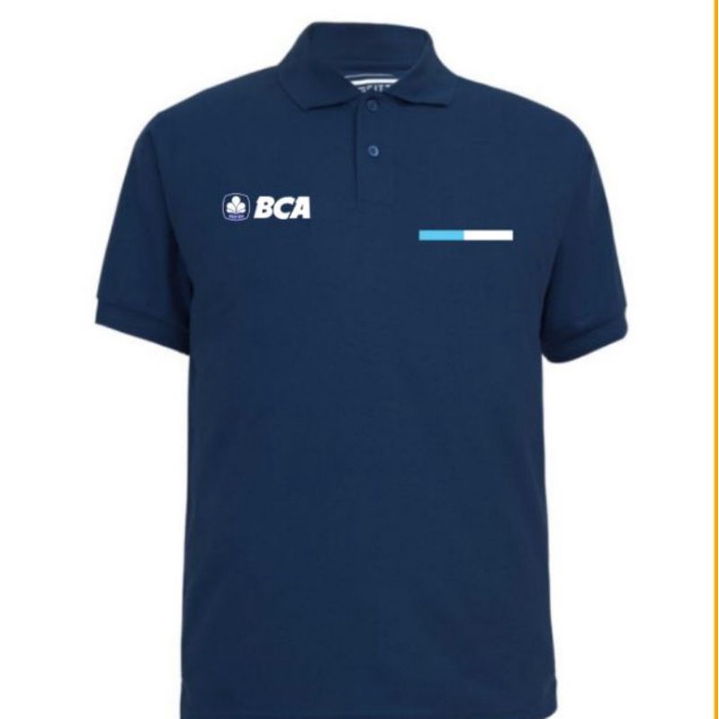Kaos Bank BCA baju Bank BCA seragam bank BCA kaos polo Bank BCA kaos kerah Bank BCA kaos katun Bank 