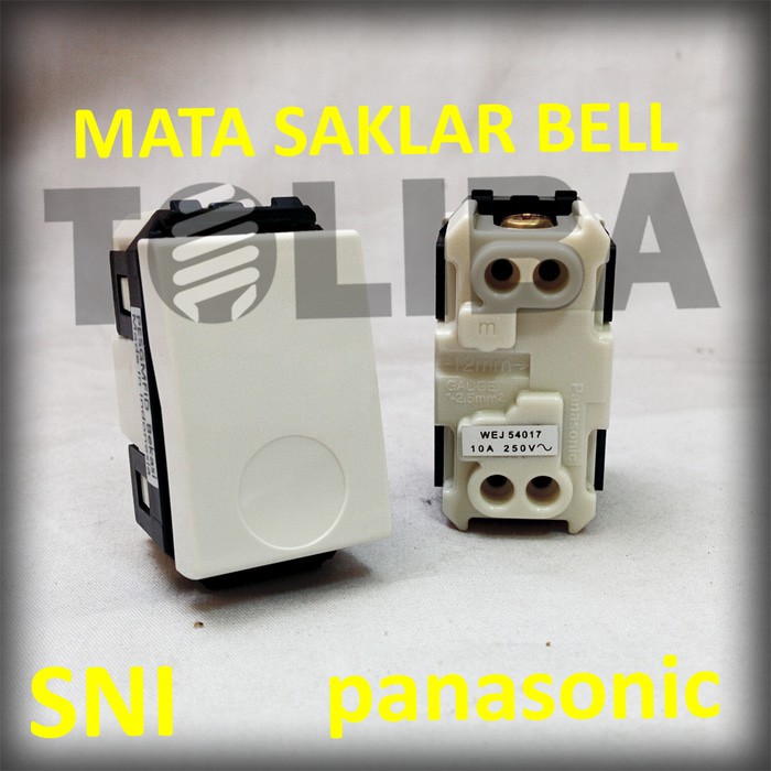 mata saklar bell panasonic WEJ4017 SNI / push button saklar panasonic mata saklar bel sni