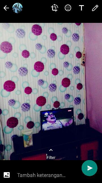 Wallpaper Dinding Sticker 45 Cm X 10 M Karakter Polkadot Shabby 3d Barca