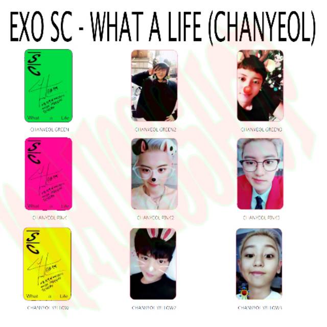 EXO SC Sehun Chanyeol What A Life Photocard Kpop