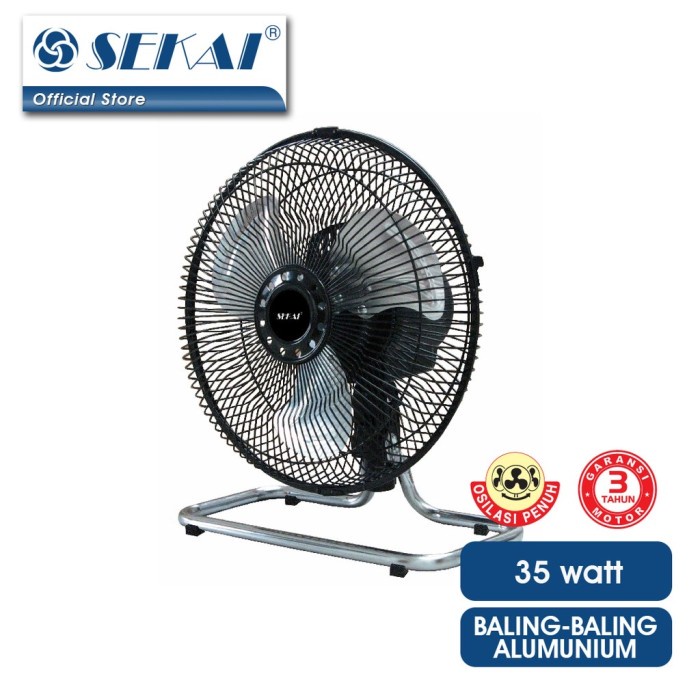 SEKAI Kipas Angin Dinding Meja 2in1 Besi Almini 10” 10 inch HFN 1060