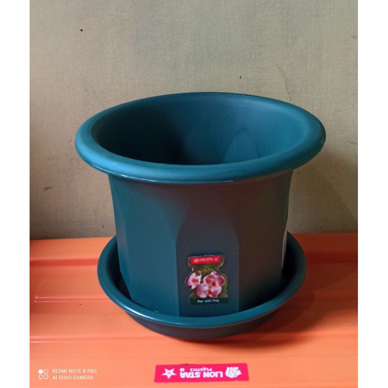 Pot Bunga Lion Star+Tatakan"FP Rose Pot No.06