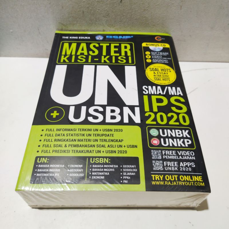 Buku Obral Super Murah - Buku MASTER KISI-KISI UN + USBN SMA IPS 2020-0