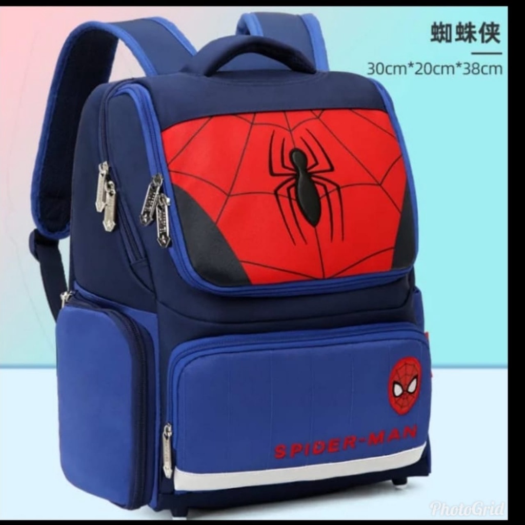 Abel shop_tas ransel anak laki-laki tas marvel spiderman captain america iron man tas gamer kekinian tar karakter bisa bayar ditempat (COD)