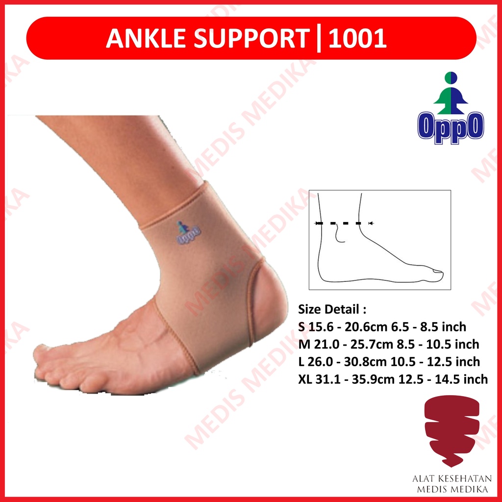 Oppo Ankle Support 1001 Dekker Alat Pelindung Kaki Deker Pergelangan Tumit